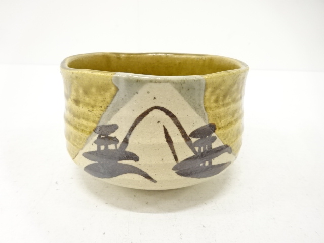 JAPANESE TEA CEREMONY / IRABO GLAZE TEA BOWL CHAWAN